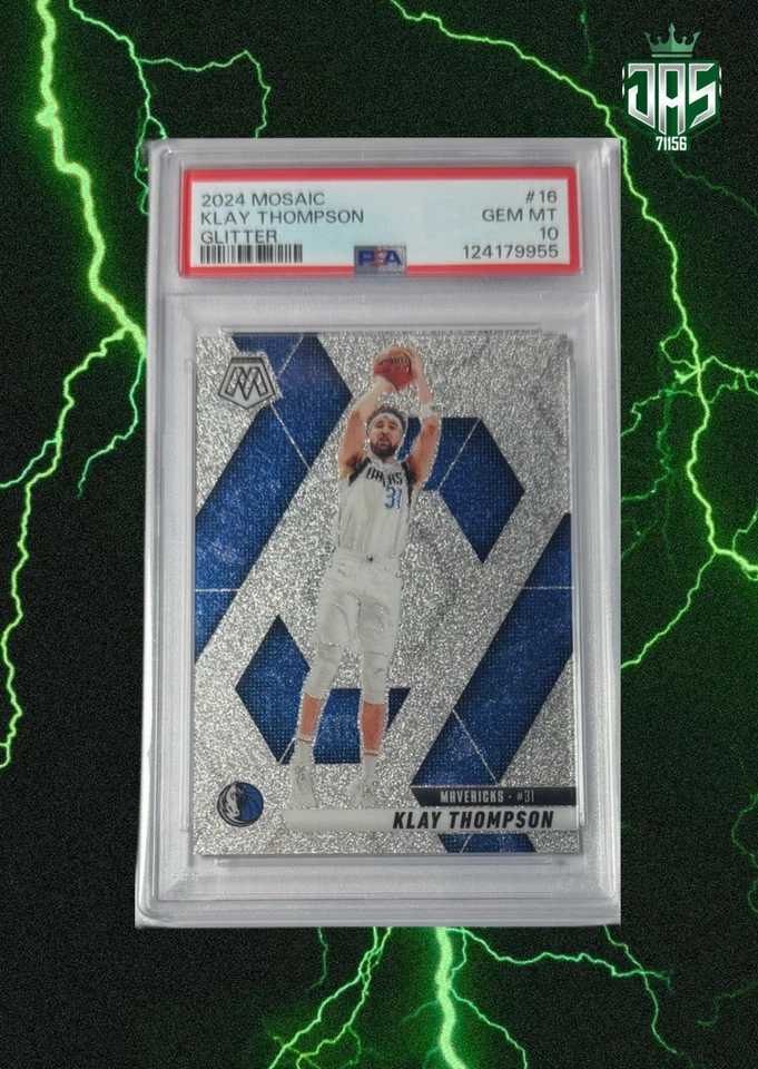 2024 Mosaic Klay Thompson Glitter PSA 10 - Image 1 of 2