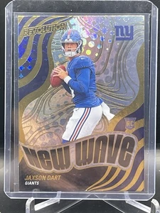 🔥2025 Revolution New Wave Jaxson Dart RC Card #1 - New York Giants🔥 - Picture 1 of 3