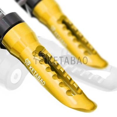 Clavijas traseras inferiores doradas BOB de 1,5 pulgadas para Ducati Streetfighter 848/S 12 13 14 Foto 1 de 4