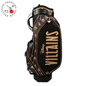 Disney Villains Golf Cart Bag 8.5” 6-Way Divider Black Purple Maleficent Unisex - Picture 1 of 11