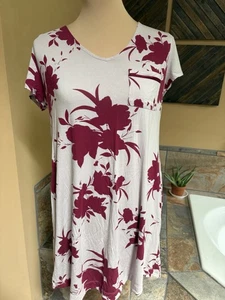 SOMA Womens Cool Nights Sleepshirt Floral Knit Small Nightgown Mid Length NWOT - Picture 1 of 12