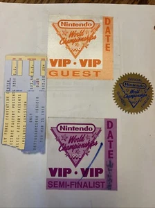 Nintendo World Championships Semi, Quarter-Finalist, Guest Badges Pass Ticket - Picture 1 of 6