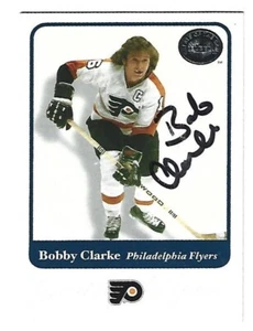 RARE 2001 FLEER GREATS OF THE GAME #33 BOBBY CLARKE HOF AUTOGRAPHED CARD MINT !! - Picture 1 of 1