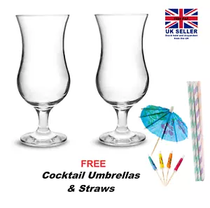 2 x Pina Colada Cocktail Glasses Cocktail Glasses - Picture 1 of 11