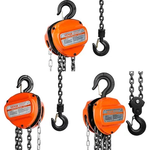 VEVOR Chain Hoist G80 Block Hoist Ratchet Type 1100-6600lb Capacity 10/20ft Lift - Picture 1 of 62