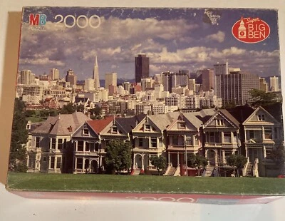 VICTORIAN BUILDINGS SAN FRANCISCO CA 2000 piece puzzle NEW Milton Bradley SEALED - Image 1 of 4