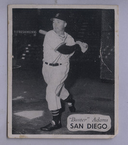 1949 Hage's Dairy Charles "Buster" Adams San Diego Padres