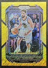 2022-23 Panini Prizm Klay Thompson No. 115 1/10 FOTL Gold Shimmer RARE WARRIORS
