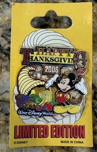 Disney Pin 50758 WDW Happy Thanksgiving Mickey Mouse Füllhorn überlaufend LE - Bild 1 von 4