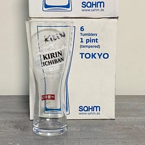 Kirin Ichiban Tokyo Beer Pint Glass Bar Pub Glasses Brand New - Choose Your Qty - Picture 1 of 17