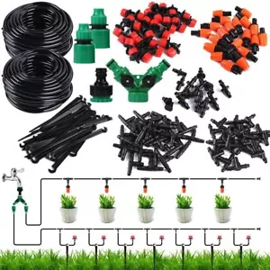 30M Misting Garden irrigation System Micro Drip Watering Hose Auto Planting Kit - Picture 1 of 17
