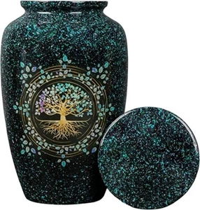 Tree of Life Urns for Human Ashes Handcrafted Cremation Urns Metal Urns - Picture 1 of 4