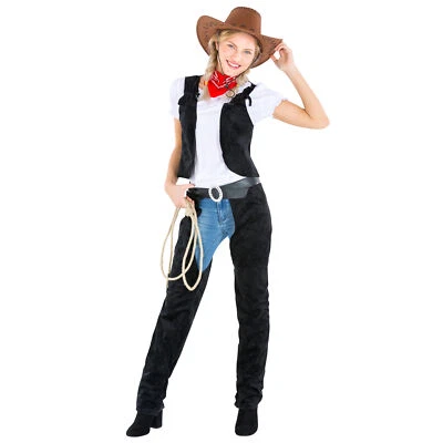 Frauenkostüm Cowgirl Cowboy Sheriff Western Wilder Westen Fasching Karneval
