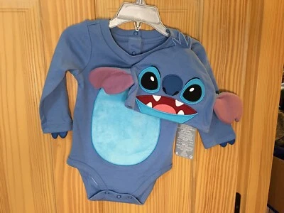 NUEVO CON ETIQUETAS Disney Store Stitch Bebé Disfraz Body Sombrero Lilo y Stitch Foto 1 de 3