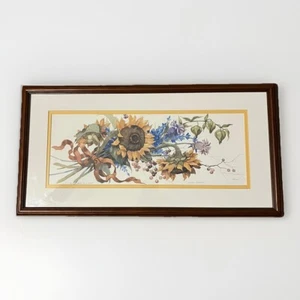 SANDI GORE EVANS “Ditch Flowers” signed numbered Framed 191/1000 21”X11” - Picture 1 of 4