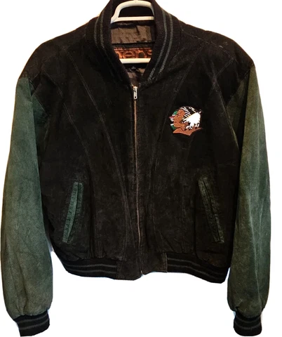 Vintage UND North Dakota Fighting Sioux NCAA Letterman Varsity Coat Mens XL Vtg Cover