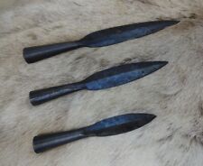 3 Set Medieval / Viking Spear Heads. For Target, Display, or Re-enactment.