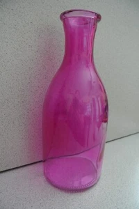 Vaso in vetro rosa 8-1/2" - Foto 1 di 3