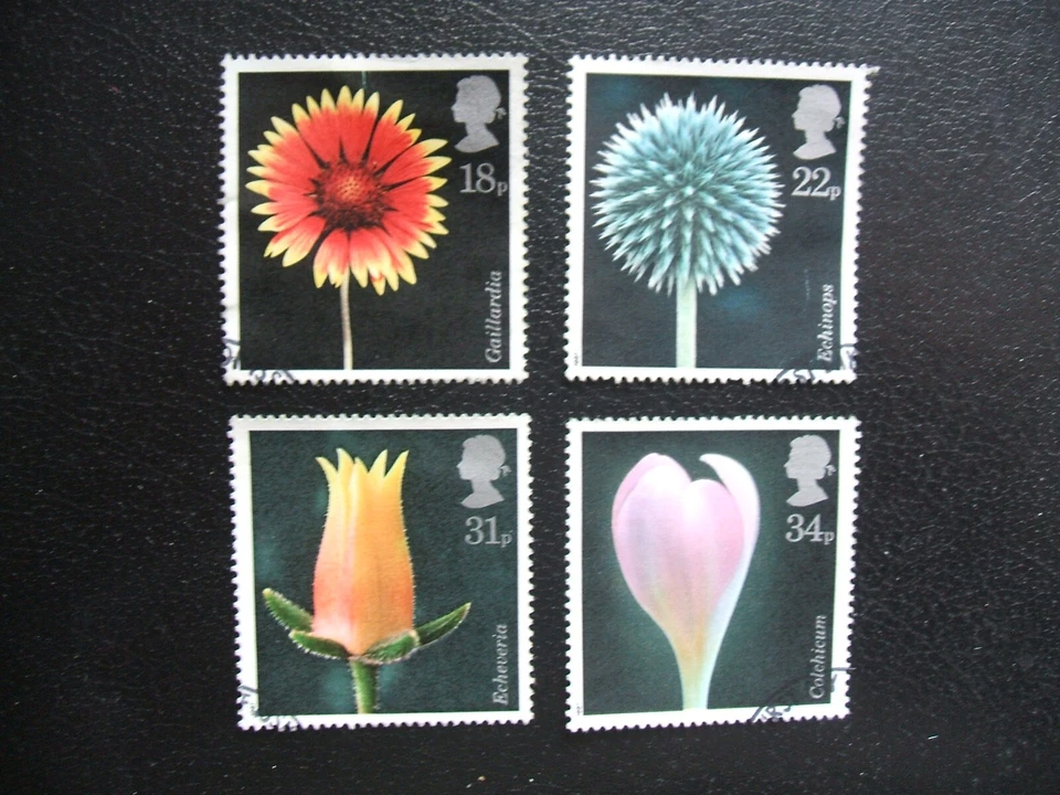 Fotografías de flores SG1347-1350 1987 de Alfred Lammer. Juego de estampillas usadas Foto 1 de 1
