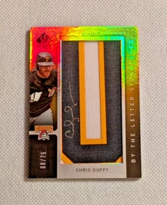 2007 SP Authentic CHRIS DUFFY #BL-18 - By the Letter Signatures /75 - Pirates - Picture 1 of 2