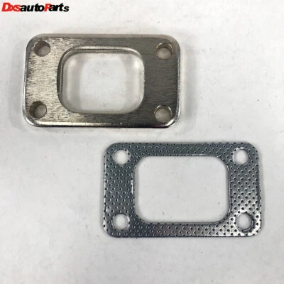 T3 T3/T4 T70 GT35 HX35W HX40W Turbo Manifold side T3 4 Bolt Flange and Gasket - Image 1 of 4