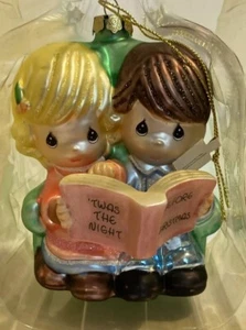 Precious Moments mundgeblasenes Glas "T'was The Night Before Christmas" Ornament 2007 - Bild 1 von 6