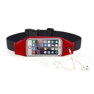 MARSUPIO PORTA CELLULARE 5.5 POLLICI SPORT CORSA PALESTRA RUNNING COLORE ROSSO - Zdjęcie 1 z 3