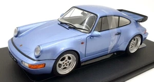 Solido 1/18 Scale Diecast S1803408 - Porsche 911 964 Turbo 1990 - Horizon Blue - Picture 1 of 5
