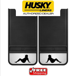 HUSKY MudDog REAR Mud Guards Flaps Fat Dad Body for Dodge Ram 1500 2500 3500 - Picture 1 of 4