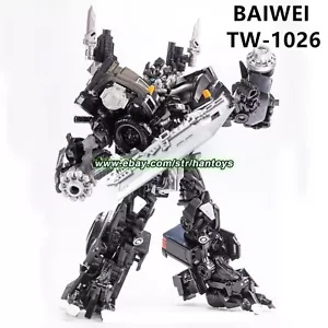 New TW1026 Ironhide Movie Ver. Pickup 18cm 7in Black Robot Action Figure Toy - Picture 1 of 8