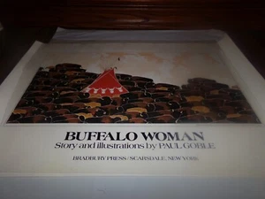 Póster promocional libro mujer Buffalo vintage de Paul Goble Tepee Buffalo's 1984 - Imagen 1 de 4