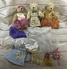 VTG  Muffy Vanderbear Lot 3 Bears Extras Clothing Shoes Ballerina Dusk Dawn TubC