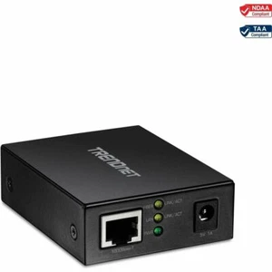 Convertidor de medios de fibra TRENDnet TFC-GSFP Gigabit Ethernet a SFP tapa de conmutación 4G - Imagen 1 de 6