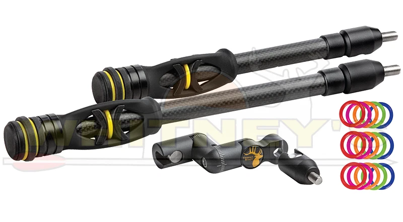 Kit estabilizador Trophy Ridge Hitman - 6 pulgadas + 8 pulgadas - negro - AS1986 Foto 1 de 1