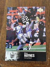 1997 Upper Deck Legends Autographs #AL115 Mike Haynes ON CARD Auto Raiders