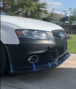 Sport Style Front bumper lower spoiler/ Skirt/ Valance for Audi A4 B8 08-16 SE - Picture 1 of 7