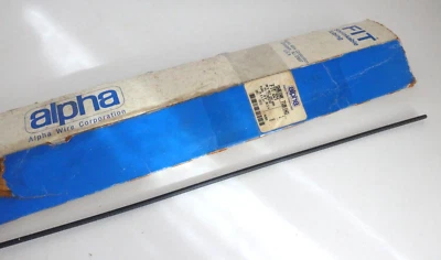 4pcs Alpha Wire FIT 221 Black Poly Heat Shrink Tubing 1/8 inch x 4 feet USA - Image 1 of 2