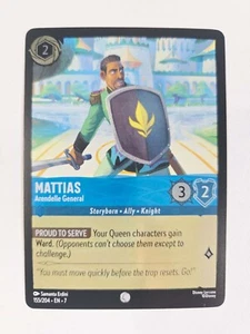Mattias Arendelle General FOIL 155/204 - Archazia's Island Lorcana - Picture 1 of 1
