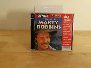 The Many Sides of Marty Robbins (3-CD, Set, 40 All Time Greatest Hits) - Imagen 1 de 4