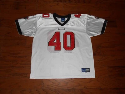 Mike Alstott #40 Tampa Bay Buccaneers Football Jersey Adidas Men White Sz 2XL - Image 1 of 4