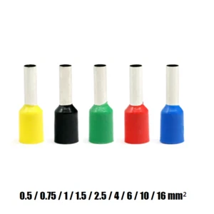 Insulated Wire Straight Pin End Terminal Connector Terminals Ferrules Cable VE - Picture 1 of 7