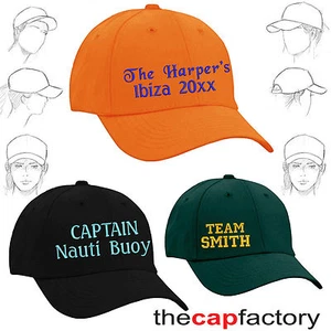 Große Menge 5 Caps personalisiert bestickt Baseball Caps Team individuell maßgeschneidert - Bild 1 von 12