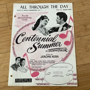Vintage Sheet Music - All Through the Day ~ 1946 Film "Centennial Summer" - Picture 1 of 8