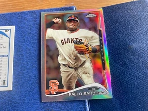 TOPPS CHROME REFRACTOR BASEBALL 2014 SAN FRANCISCO GIANTS SANDOVAL 167 MINT - Imagen 1 de 2