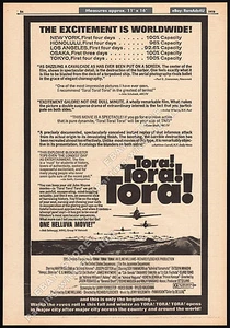 ¡TORA! ¡TORA! ¡TORA!__Original 1970 impresión comercial promocional/póster__Pearl Harbor_Segunda Guerra Mundial - Imagen 1 de 1