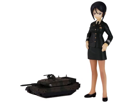 Girls und Panzer Ami Chono First Lieutenant & JGSDF Type 10 Tank Cover
