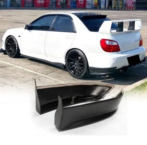 Fits Subaru Impreza WRX 2003-2005 Rear Bumper Splitters Flaps Aprons Unpainted - Foto 1 di 13