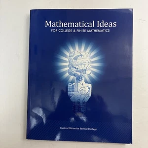 MATHEMATICAL IDEAS For College & Finite Mathematics Pearson Like New - Picture 1 of 7