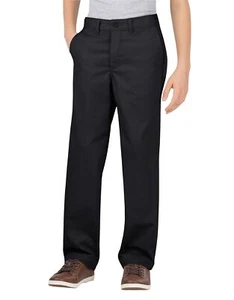 Dickies Khaki Boys' Flex Waist Stretch Pant Husky Boys 10 Husky Black - Picture 1 of 4
