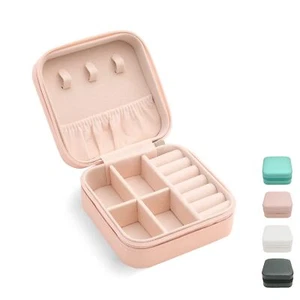 Mini Jewelry Travel CaseSmall Travel Jewelry Organizer Portable Jewelry Box T... - Picture 1 of 7